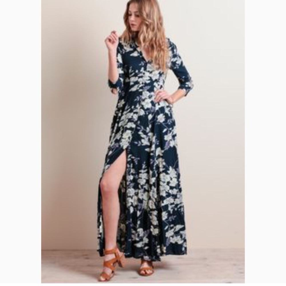 Never See Me Again Floral Maxi Dress